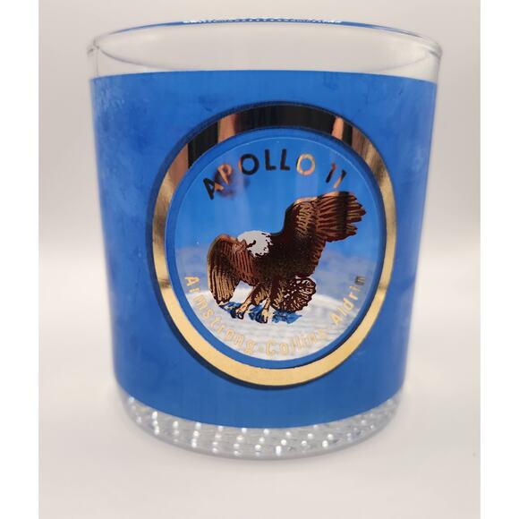 Vintage NASA Apollo Glasses Complete Collection – Set of 10 Blue/Gold Tumblers - Picture 5 of 16